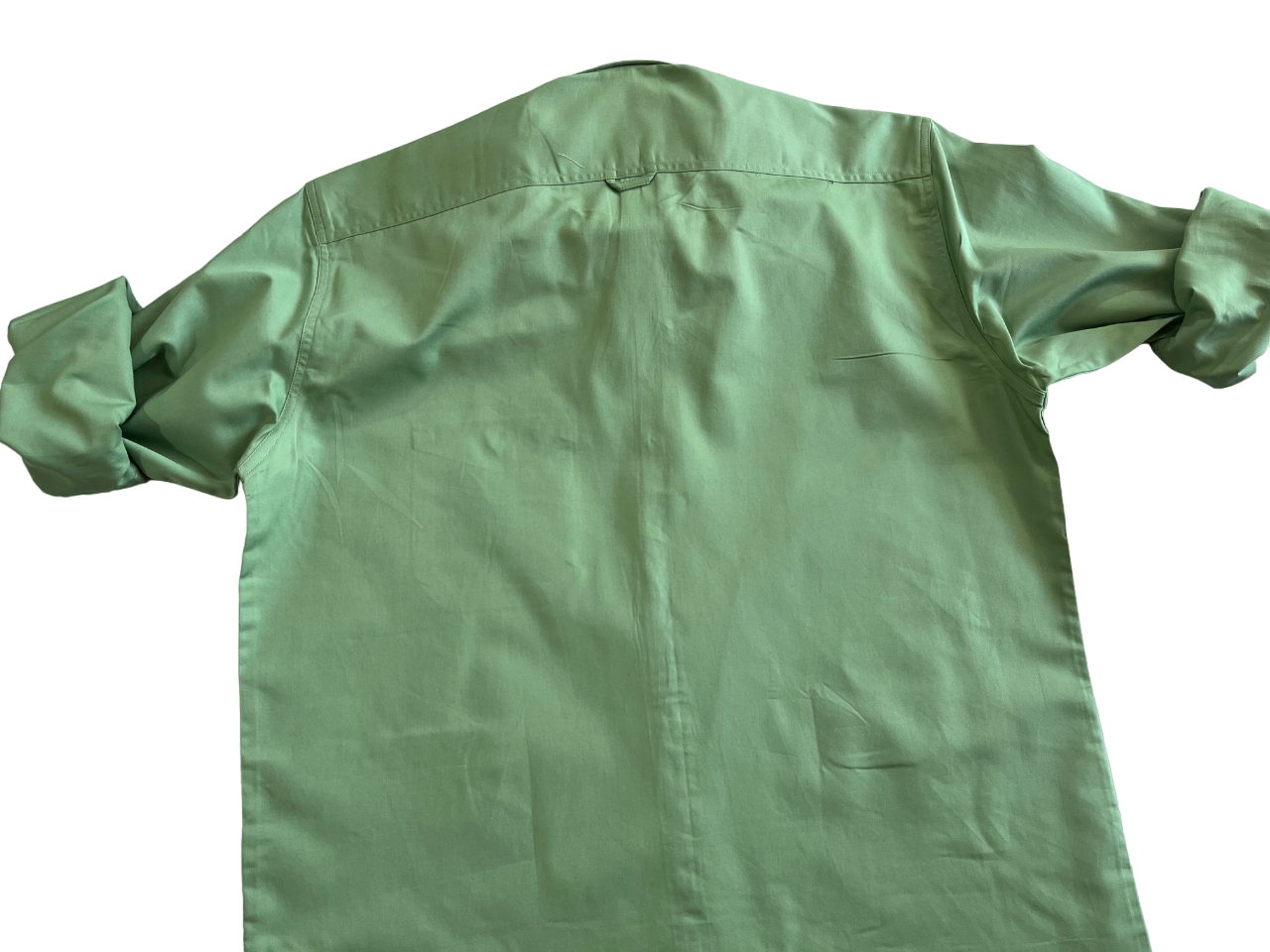 VC Light Green Plain Formal Shirt at Vintag Clothing